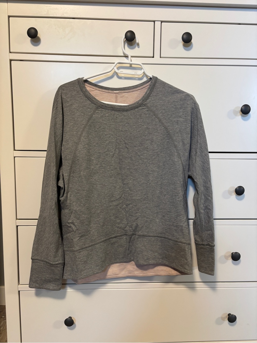 lululemon athletica Gray Crewneck Pullover Sweater